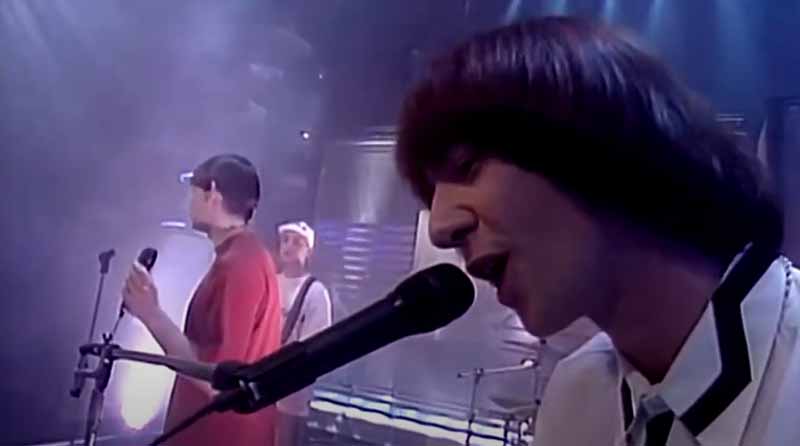 Inspiral Carpets performing on Top of the Pops, 1990